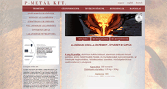 Desktop Screenshot of p-metal.hu
